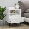 vidaXL Nočné stolíky 2 ks. Biely vysoký lesk 40x35x50 cm Náhľad obrázku produktu 3