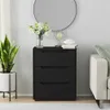 Sideboard VISNES Schwarz 60x40x73 cm Holzwerkstoff Produktbild-Vorschau 3
