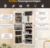 COSTWAY 120 cm großer Schmuckschrank mit LED-Spiegel, Produktbild-Vorschau 3