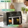 Dual-Heissluftfritteuse mit Sichtfenster, 2x 4,5 L Produktbild-Vorschau 3