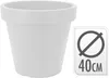 klasyczna doniczka 40 cm z białego plastiku Podgląd zdjęcia produktu 6