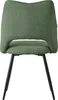 A green upholstered chair with black metal legs, shown from the back. Náhľad obrázku produktu