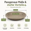 Pflanztopfuntersetzer Mira Taupe Ø 44cm - Frostsicher & Produktbild-Vorschau 3