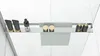 A shower shelf with various toiletries on it, viewed from above. Produktbild-Vorschau