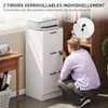 HOMCOM Caisson bureau avec 3 tiroirs et serrures, meuble Voir les images du produit 6