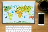 MuchoWow® Laptop Aufkleber Sticker Cover Weltkarte - Kinder Produktbild-Vorschau 2