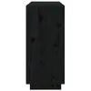 Sideboard Schwarz 111x34x75 cm Massivholz Kiefer Produktbild-Vorschau 7