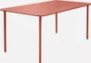 sweeek - Gartentisch aus Stahl 6-8 Plätze - Terrakotta Produktbild-Vorschau 1