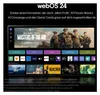 A television screen displaying the webOS 24 interface with promotional content for 'Masters of the Air'. Produktbild-Vorschau