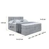 ALTDECOR Boxspringbett mit 2 Matratzen und Topper - 180x200 Produktbild-Vorschau 6