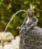 Bronzefigur Wasserspeier Froschkönig Martin 18cm Produktbild-Vorschau 1
