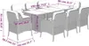 The Living Store 9-tlg. Garten-Essgruppe mit Kissen Beige Produktbild-Vorschau 8