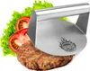 com-four® Burgerpresse aus Edelstahl - 14 cm Burger Smasher Produktbild-Vorschau 1