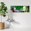 Leinwandbild Buddha-Gesicht im Wald 120x40 Feeby Grün bild Produktbild-Vorschau 3