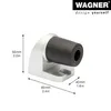 Butée de porte WAGNER HOOK - 60 x 40 x 50 mm, aspect métal Voir les images du produit 2