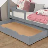 Under Bed Wooden Drawer with two cutouts BUDDY on Wheels - Produktbild-Vorschau 2