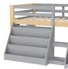 Flieks kinderbed, hoogslaper, 90x200 cm, met 2 planken, Productafbeelding-voorbeeld 10