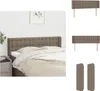 vidaXL Kopfteil mit Ohren Taupe 147x16x78/88 cm Stoff -  Produktbild-Vorschau 1