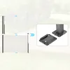Diagram showing how to install a retractable side awning, with a close-up of mounting hardware. Anteprima dell’immagine prodotto