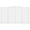 Gabionen mit Hochbogen 6 Stk. 400x50x220/240cm Verzinktes Produktbild-Vorschau 4