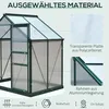 Outsunny Gewächshaus Aluminium Treibhaus mit Dachfenster Produktbild-Vorschau 5