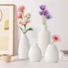 Set van 4 witte decoratieve keramische vazen Productafbeelding-voorbeeld 4
