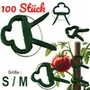 Pflanzenclips 100er Set Rankhilfe Pflanzen Clips Klammern Produktbild-Vorschau 1