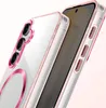 Close-up shot of a phone case with a phone inside, showing the camera lenses and side buttons. Náhled obrázku produktu
