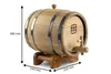 Eichenfass 5 Liter mit Edelstahlringen, Ständer und Hahn, Produktbild-Vorschau 4