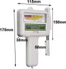A white water quality tester for pools and spas with dimensions indicated by text overlays. Náhled obrázku produktu