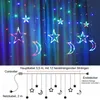 LED Sterne Monde Lichtervorhang Lichterkette 3,5 m 128 LEDs Produktbild-Vorschau 5