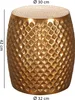 WOHNLING Beistelltisch 32x42x32 cm Aluminium Anstelltisch Produktbild-Vorschau 3