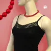 Kette 10mm Kunststoffperlen rot-glänzend 70cm rot 10mm Produktbild-Vorschau 3