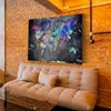 Pop Art Weltkarte Street Art Wandbild Leinwandbild Produktbild-Vorschau 3