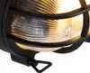 Industrielle Wand  und Deckenleuchte Schwarz Oval IP44 Produktbild-Vorschau 4