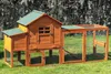 Hühnerstall aus Kiefernholz mit Auslauf, 210x78x100 cm, Produktbild-Vorschau 1