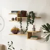 DECORTIE Fork Nowoczesny zestaw półek pływających dąb 75 x Podgląd zdjęcia produktu 1