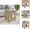 vidaXL Konferenční stolek Sonoma dub 40x40x42 cm materiál Náhled obrázku produktu 1