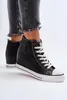 Damen Keilabsatz Sneaker Cross Jeans NN2R4005 Schwarz 39 Produktbild-Vorschau 8