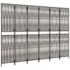 Paravent 6-tlg. Braun Poly Rattan Produktbild-Vorschau 4