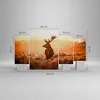 Bild auf Leinwand - Leinwandbild - Hirsch Natur Feld - Produktbild-Vorschau 3