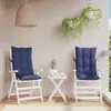 vidaXL Hochlehner-Auflagen 2 Stk. Marineblau Oxford-Gewebe Produktbild-Vorschau 2