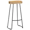 vidaXL Gavin Barhocker 2 Stk. Massivholz Mango -  Barhocker Produktbild-Vorschau 3