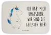 Mr. & Mrs. Panda Badteppich Einhorn Mann - Weiß - Geschenk, Produktbild-Vorschau 1