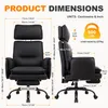 Chaise de bureau IWMH, chaise de bureau avec appui-tête et Voir les images du produit 7