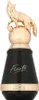 A product shot of a perfume bottle with a gold fox figurine on top. Produktbild-Vorschau