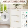 INONEFT Kommode mit 6 Schubladen, Sideboard mit Golden Produktbild-Vorschau 8