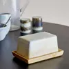 Paula Butterdose, Natur, Steingut Produktbild-Vorschau 8
