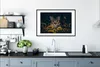 MuchoWow® Gerahmtes Poster Katze - Gelb - Blumen - Produktbild-Vorschau 4