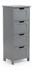 Relaxdays Badezimmerschrank, 4 Schubladen, HxBxT: 82 x 30 x Produktbild-Vorschau 7